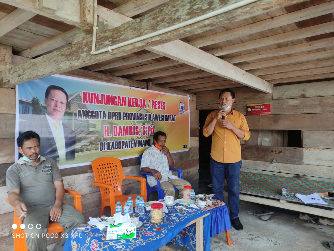 Legislator Damris Reses di Tommo Mamuju, Aspirasi Masyarakat dari Jalan Tani Hingga Bantuan Modal Usaha